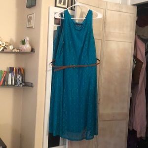 Blue lace dress